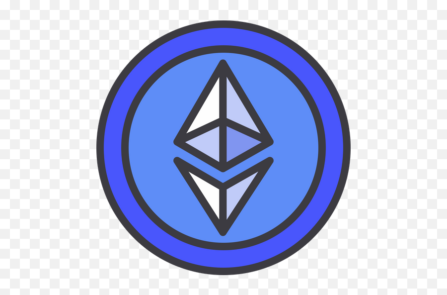 Ethereum Icon Of Colored Outline Style - Available In Svg Vertical Png,Ethereum Icon