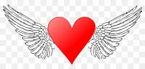 Wings N Heart Ff Png Svg Clip Art For - Girly,Heart With Wings Icon