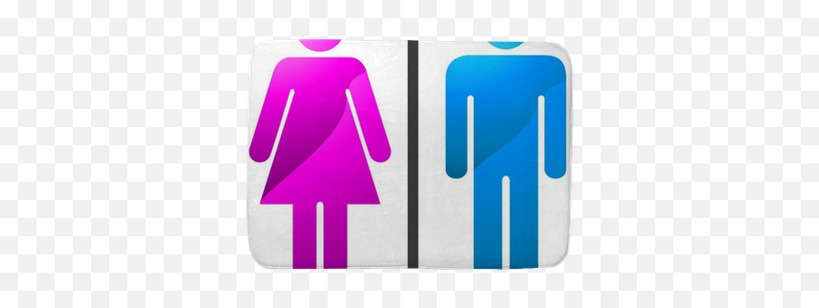 Man And Women Icon - Entervector Illustration Bath Mat U2022 Pixers We Live To Change Vertical Png,Male Toilet Icon