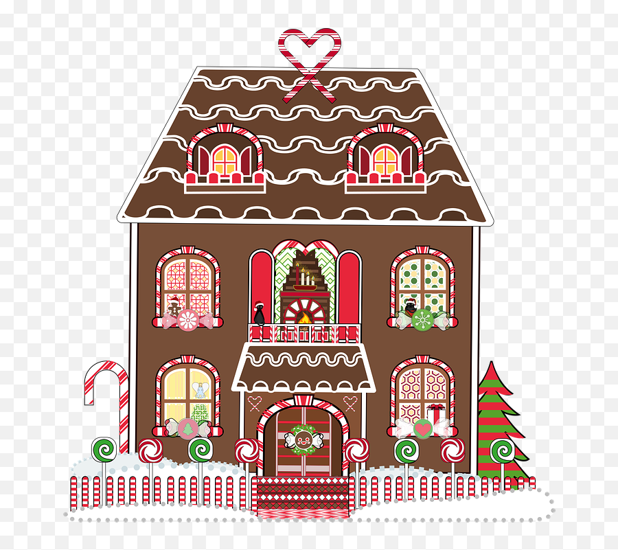 Graphic Gingerbread House - Free Vector Graphic On Pixabay Christmas Real Estate Flyer Png,Gingerbread House Png