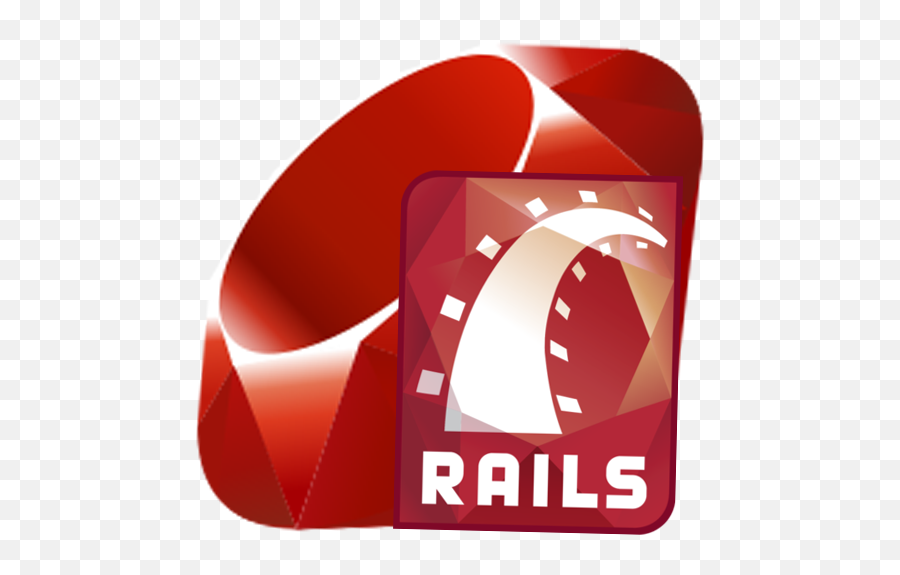 Download Hd Ruby Clipart Rail Icon Png - Ruby On Rails Icon Ruby And Rails Logo,Rail Icon
