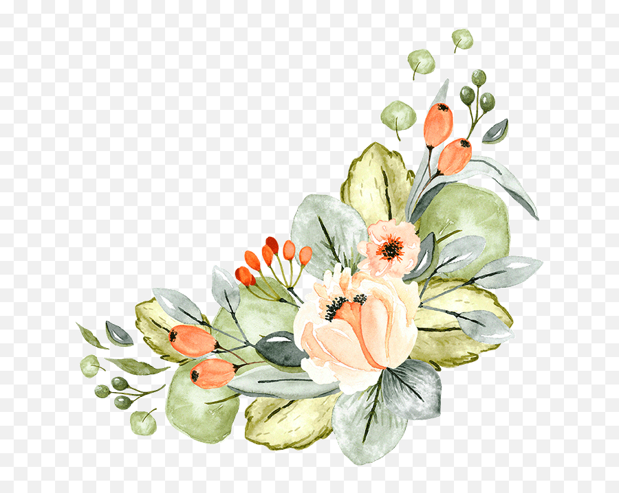 Orchard Park Pattern Collection U2014 Denise Anne - Curved Flowers Png,Flower Bunch Png