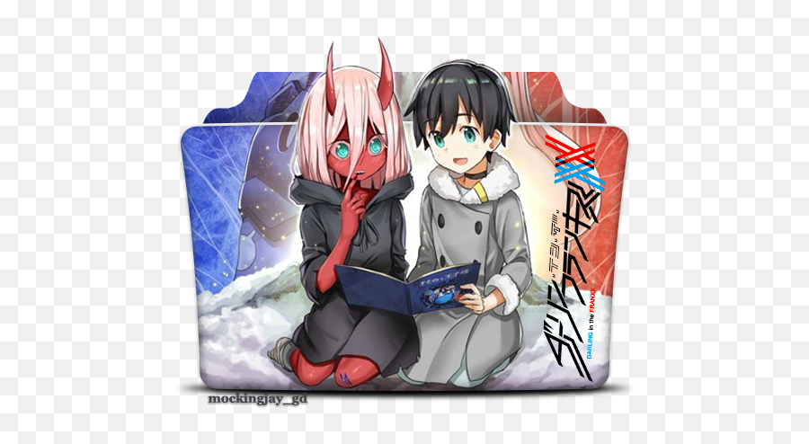 Darling In The Franxx Folder Icon - Designbust Zero Two And Hiro Png,Downlaod Icon