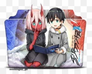 Darling The Franxx Folder Icon - DesignBust Zero Two And Hiro png