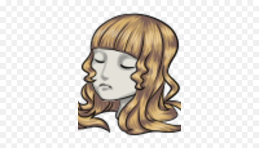 Blond Curly Long Hair - Illustration Png,Curly Hair Png