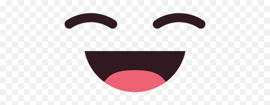 Simple Laughing Emoticon Face - Transparent Png U0026 Svg Vector Rosto Feliz Desenho Png,Laughing Face Emoji Png
