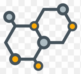 Genetics Sciencie Scientific Free - Molecule Icon Png