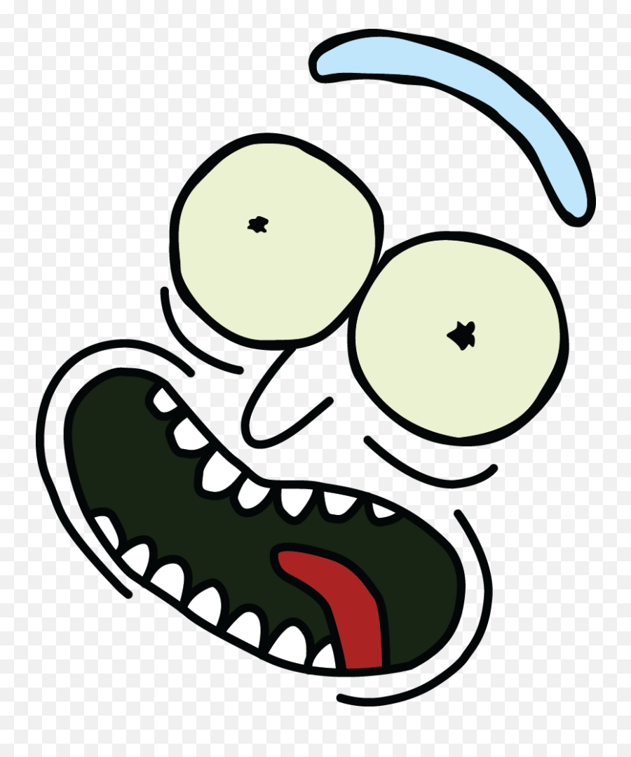 Pickle Rick Face Png Free - Pickle Rick Face Png,Dickbutt Png