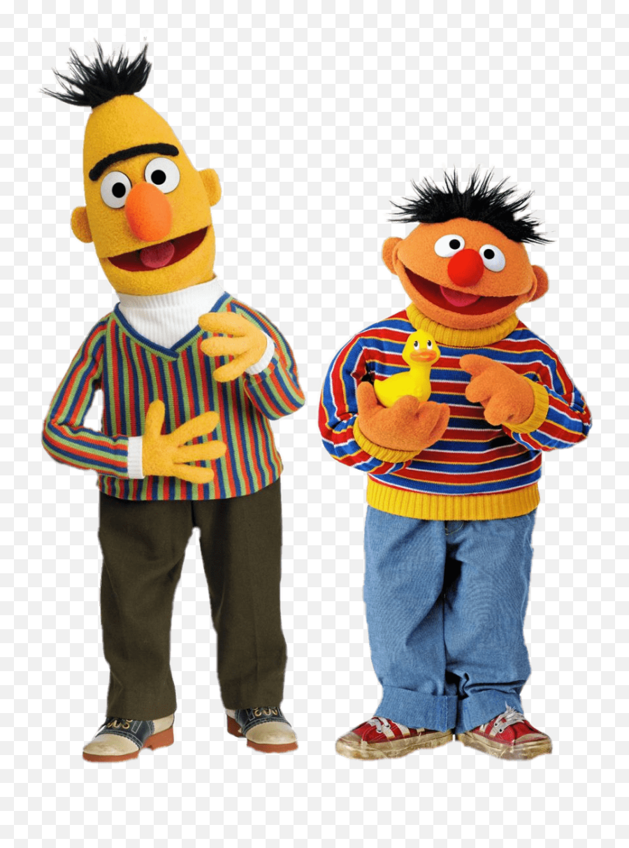 Sesame Street Bert And Ernie With Duck - Sesame Street Bert And Ernie Png,Ernie Png