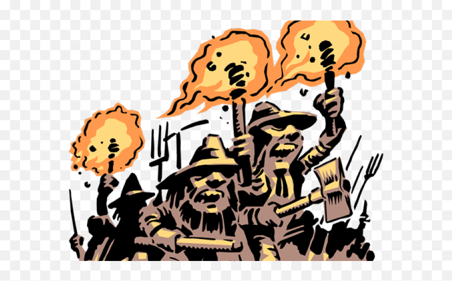 Carnation Clipart Animated - Angry Mob Transparent Png,Mob Png