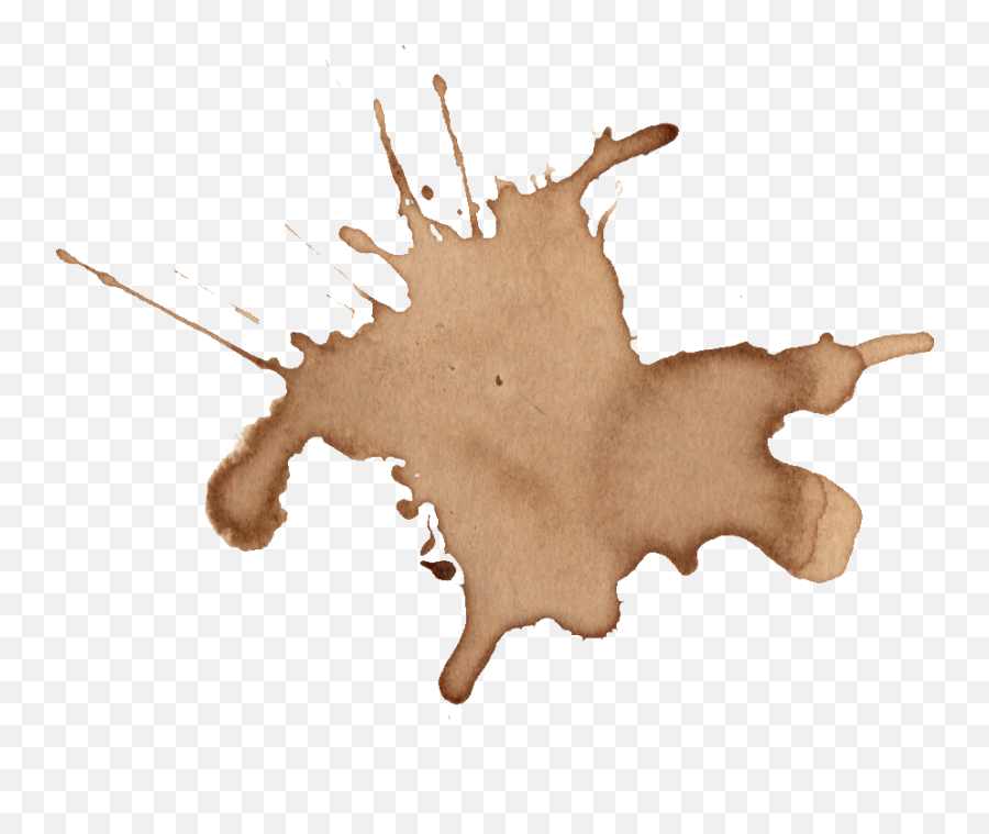 Tan Watercolor Splash Png - Watercolor Coffee Stain Png,Coffee Stain Png