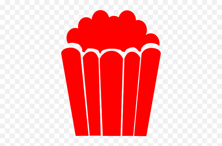Red Popcorn Icon - Free Red Food Icons Popcorn Icon Red Png,Popcorn Transparent