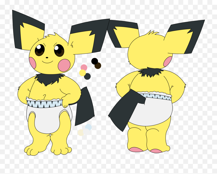 Character Reference For The Mega Baby - Baby Pichu Png,Pichu Transparent
