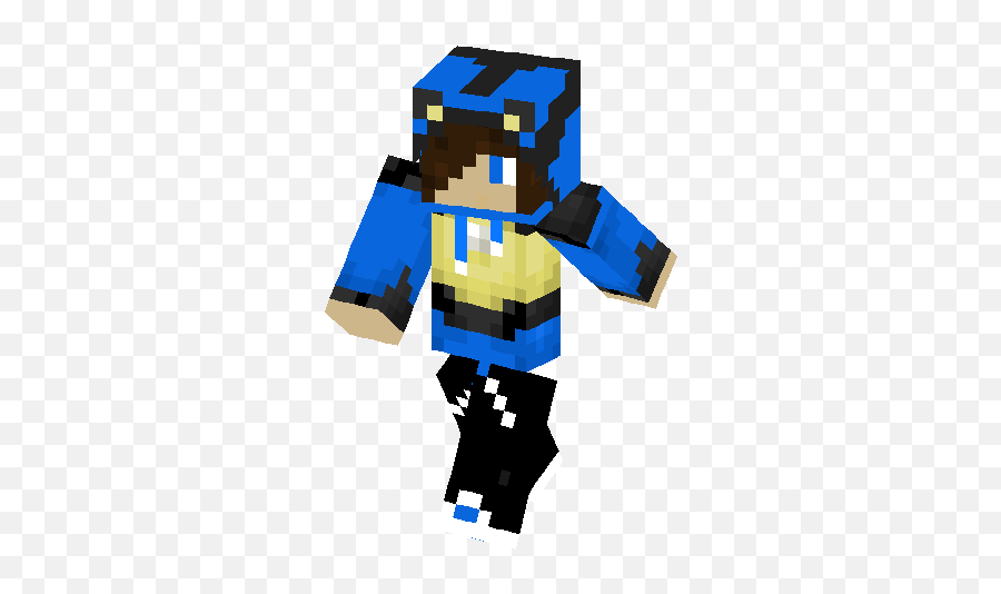 Minecraft Skin Lucario Png - Hoodie Minecraft Blue Skin,Lucario Png