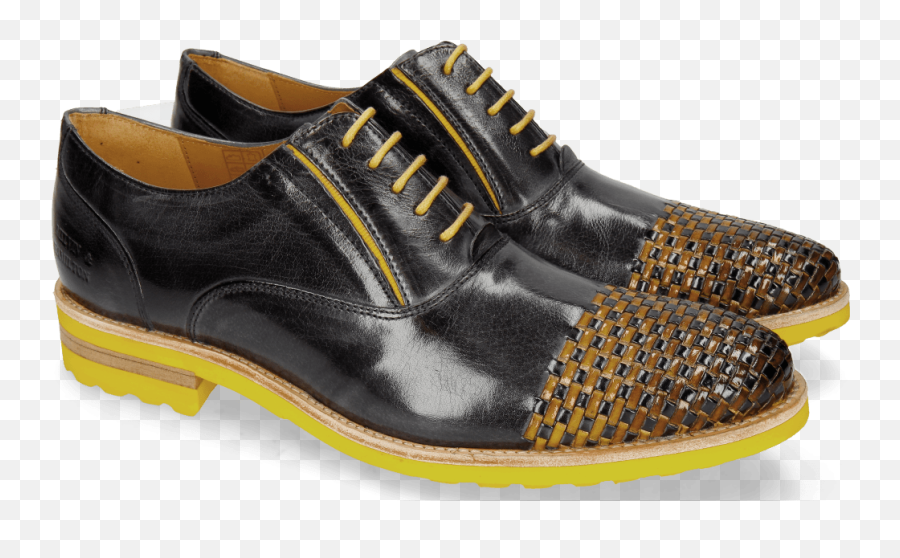 Brad 8 Navy Interlaced Yellow - Shoe Png,Interlaced Png