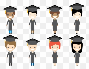 Graduation Ceremony Square Academic Cap - Students Png Vector,Students Png