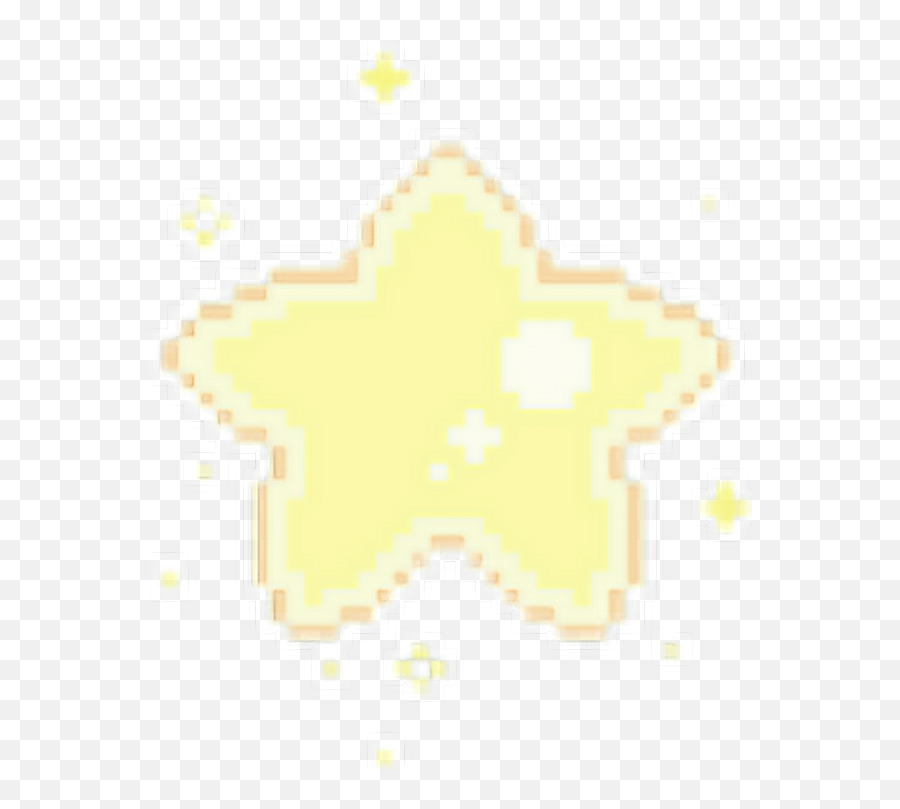 Star Yellow Cute Kawaii Pixel Sticker - Kawaii Pixel Star Png,Pixel ...
