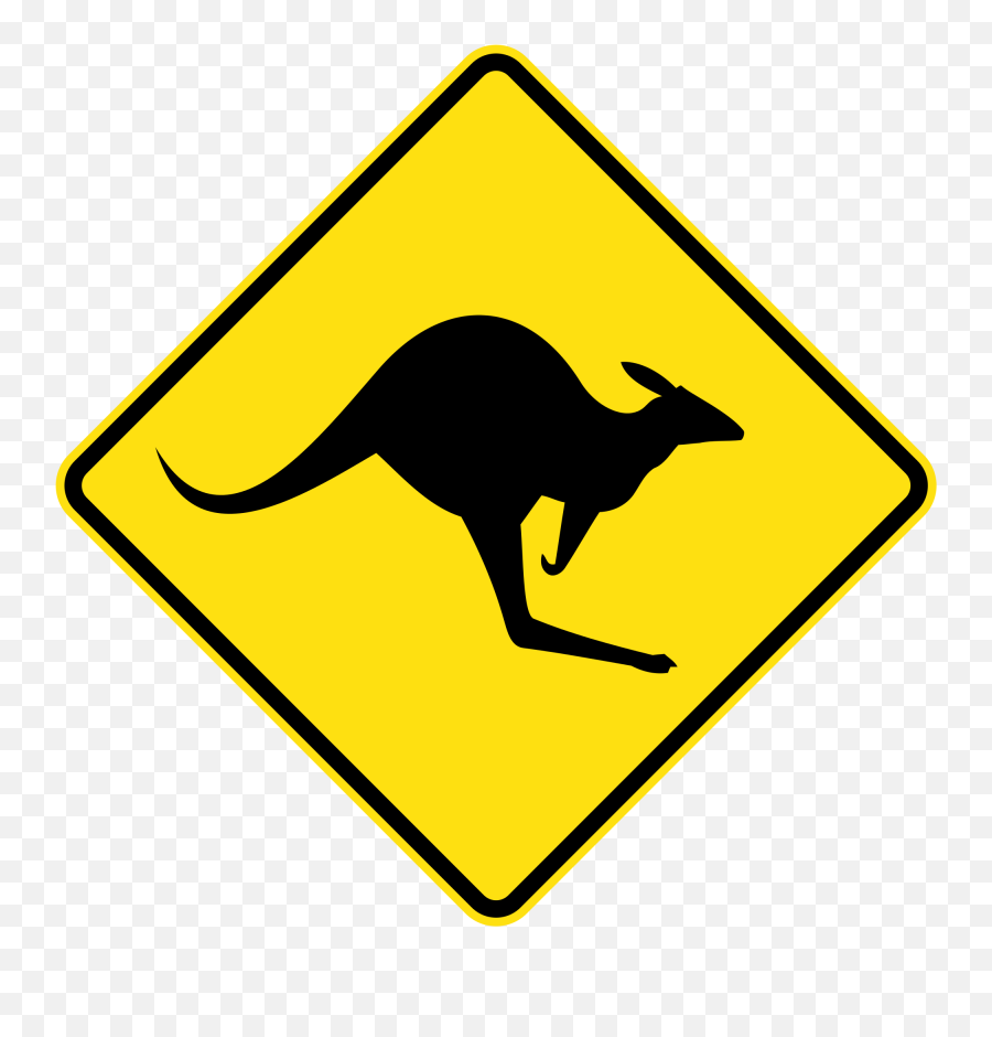 Kangaroo Png Transparent Image - Kangaroo Road Sign Png,Road Sign Png