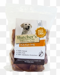 Butchers Superior Cuts Pork Ears Dog Treats 560g Png