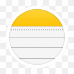 Cool Icons Png - Iphone Notes Icon Png Circle 3755196