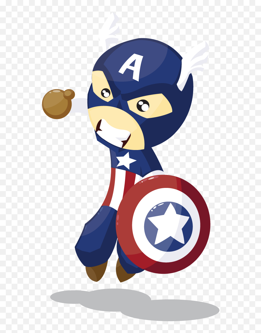 Captain America By Kcv - Capitan America Vector Png Full Capitan America Dibujo Png,Captain Png