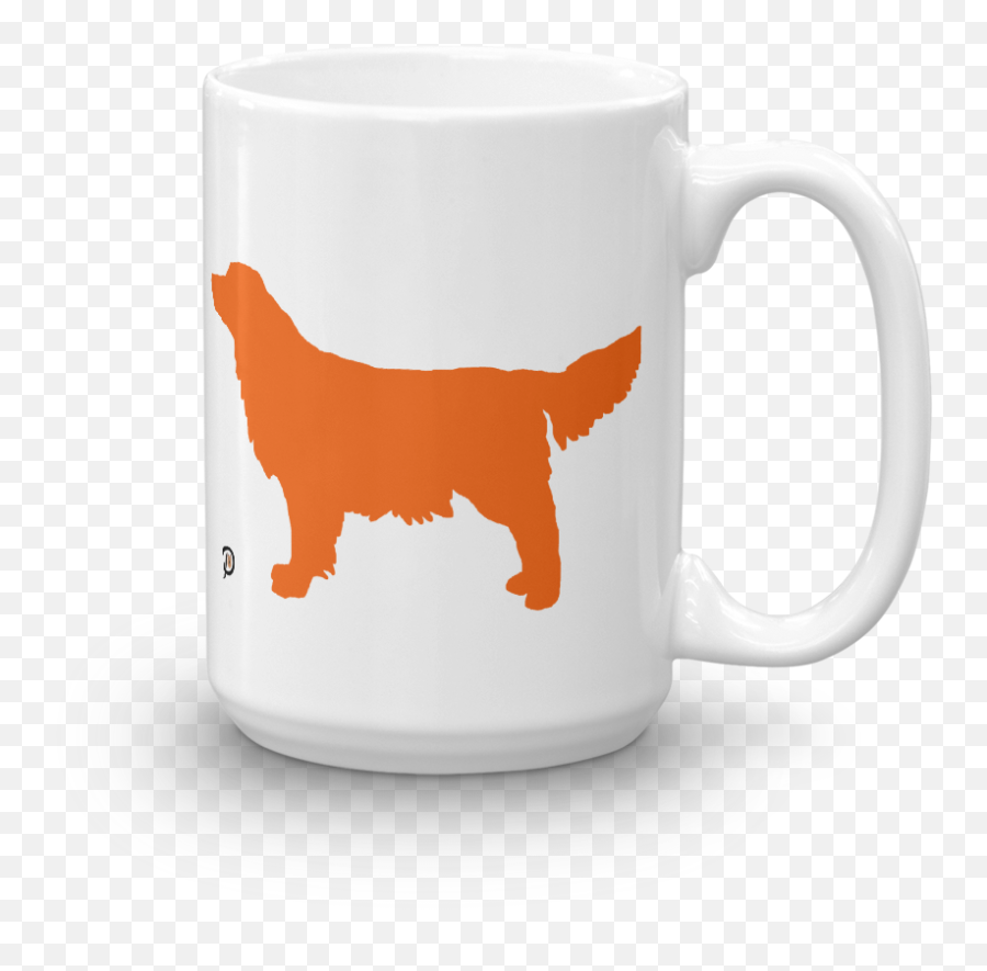 Orange Golden Retriever Mug U2013 Dogs And Art Online - Mug Png,Golden Retriever Png
