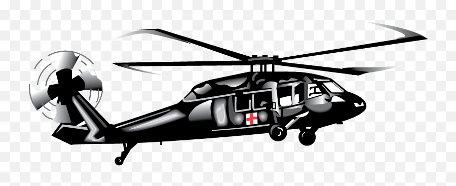 Helicopter Clipart Uh - Uh 60 Medevac Png Transparent Png Sikorsky Black Hawk,Helicopter Transparent