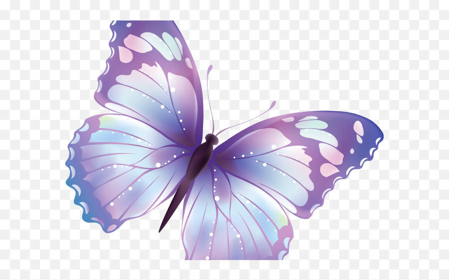 Butterfly Design Clipart Colorful - Aesthetic Purple Butterfly Sticker Png,Butterfly Transparent Background