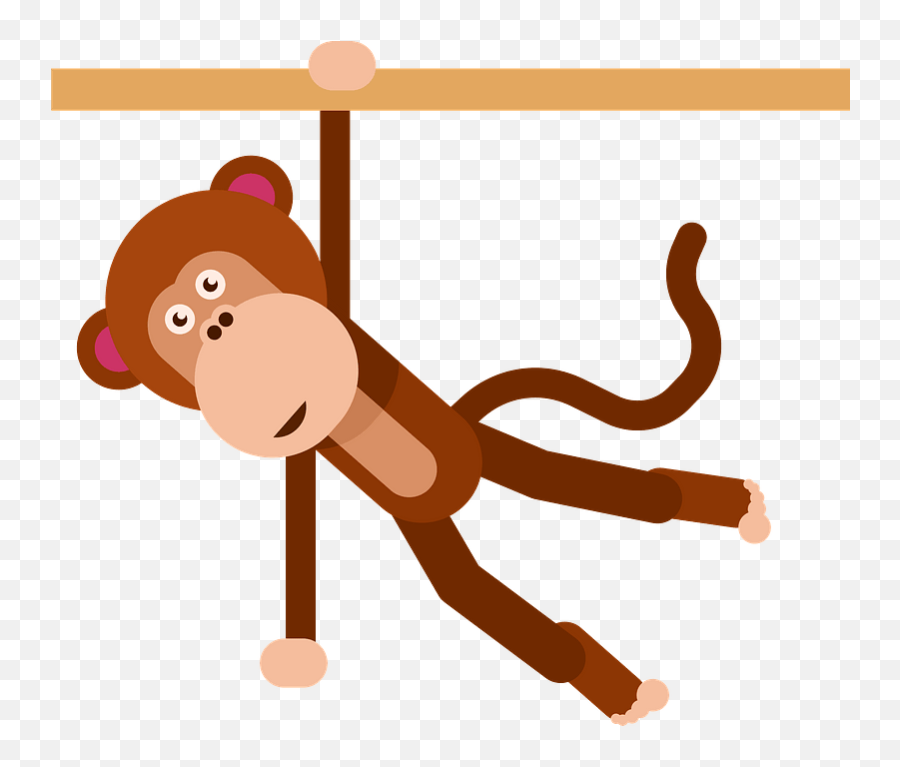 Monkey Hanging Transparent PNG