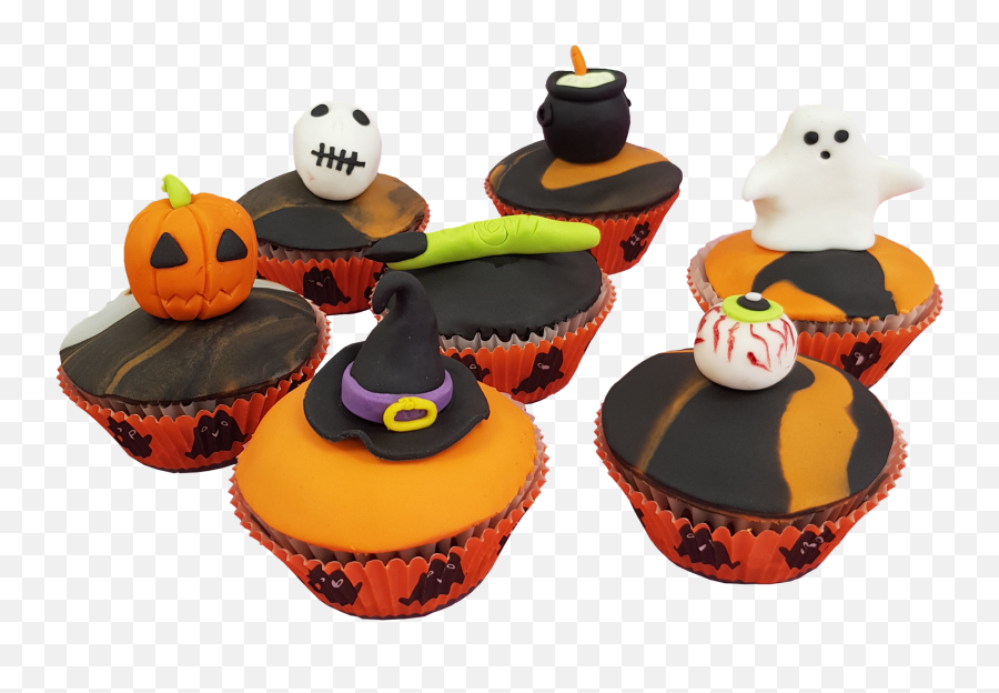 Halloween Cupcakes U2013 Me Shell Cakes - Baking Cup Png,Cupcakes Png