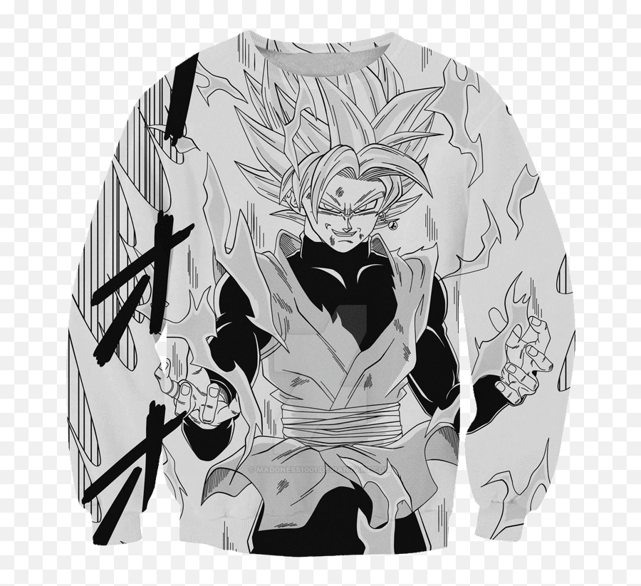 Rose Goku Manga Hoodie - Super Saiyan Goku Black Dragon Ball Super Clothing Black Goku T Shirt Png,Goku Black Rose Png