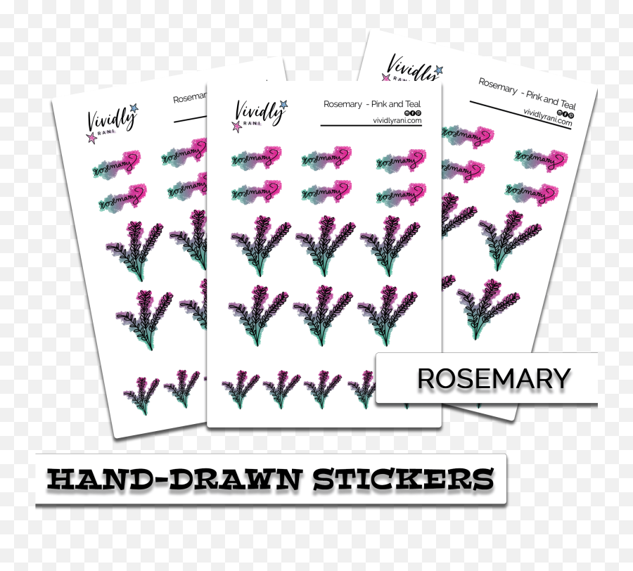 Rosemary Stickers Vividly Rani - Language Png,Rosemary Png