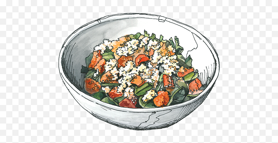 Roasted Butternut Squash U0026 Quinoa Salad With Balsamic - Maple Quinoa Clipart Png,Salad Transparent