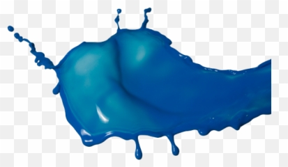 Blue Splash - Paint Transparent Background HD Png Image Free