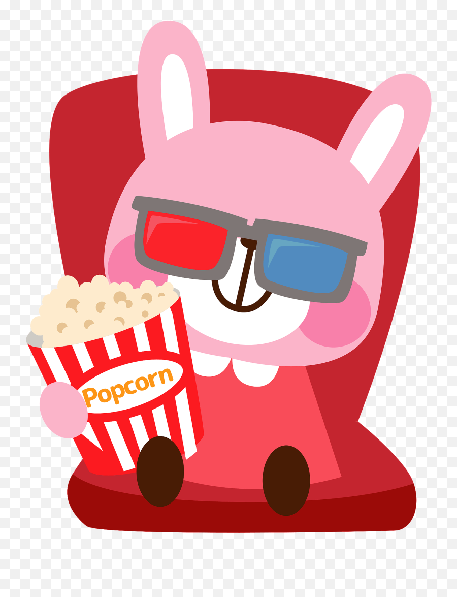 Rabbit Is Watching Movie Clipart Free Download Transparent - Video On Demand Png,Movie Clipart Png