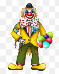 Download Bibo The Clown - Full Size PNG Image PNGkit Transparent Cartoon Scary