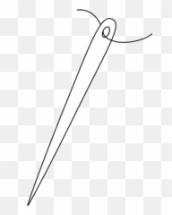 Download Hd Black And White Needle - Sewing Bspoke Studios png