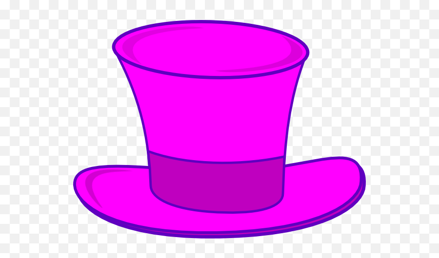 Pink Top Hat Clip Art - Vector Clip Art Online Pink Top Hat Clip Art Png,Tophat Png