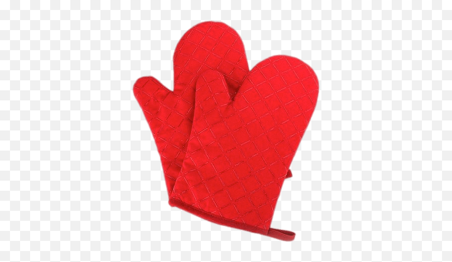 Red Non Slip Oven Mitts Transparent Png - Stickpng Heart,Oven Png