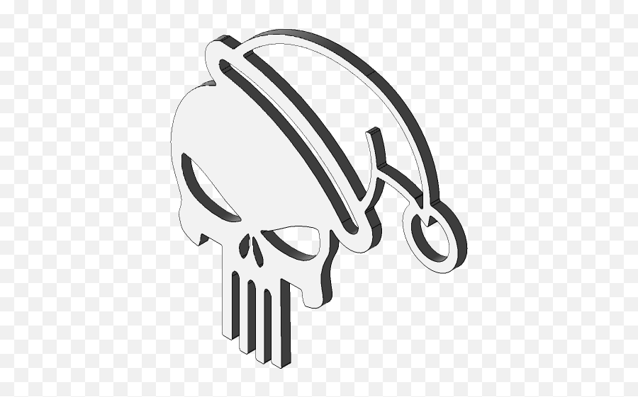 Punisher Skull Holday Ornament 3d Cad Model Library - Dot Png,Punisher Skull Transparent