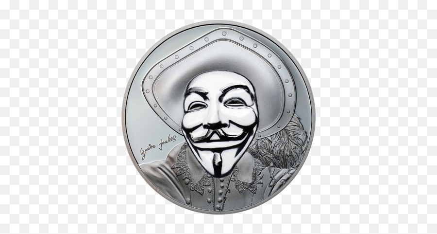 Download Hd Cook Islands 2017 5 Historic Guy Fawkes Mask Ii - Guy Fawkes Mask Png,Guy Fawkes Mask Transparent