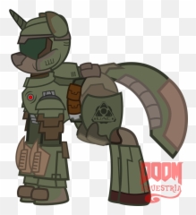 Oc Pony - Unicorn Doom Slayer Png,Doomguy Transparent
