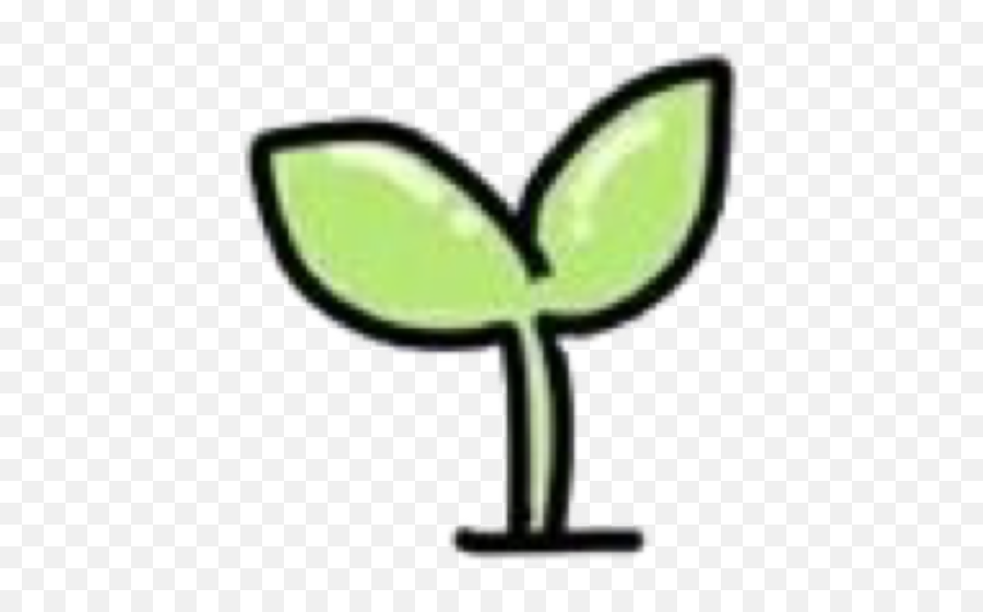 Soft Cute Kawaii Green Sprout Pastel Tumblr Clipart - Kawaii Sprout Png,Kawaii Tumblr Png