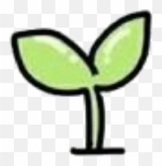 Soft Cute Kawaii Green Sprout Pastel Tumblr Clipart - Kawaii Sprout Png