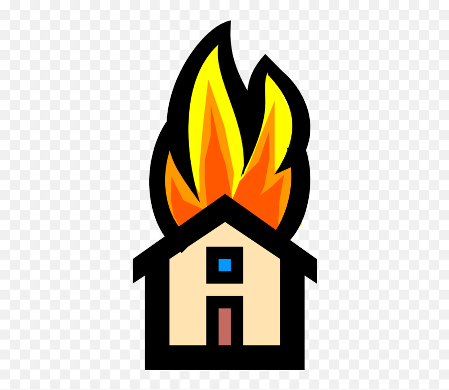 Family Home Destroyed By Fire - Vector Image Clipart Png,Fire Vector Png