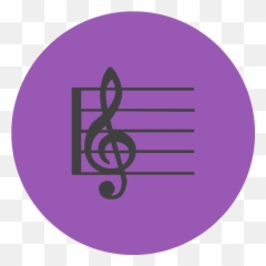Free Musical Note Symbol Circle Icon - Vertical png