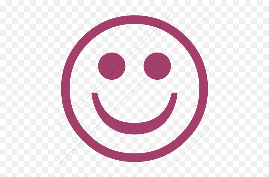 Iconsetc Simple Pink Classic Emoticons Smiling Face Icon - Happy Png,Smile Face Icon