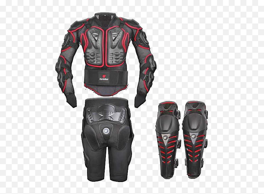 Body Armor Set Red Motorcycle - Motorcycle Body Armor 1 Set Png,Icon Knee Shin Guards