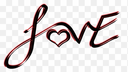 Love Text Valentines - Heart png