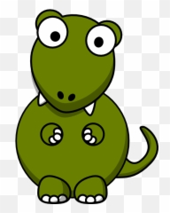 Big Eye Dinosaur Clip Art - vector clip art Cartoon Eyed Animals png